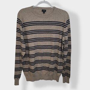 J Crew Men's Striped Cashmere Blend Sweater